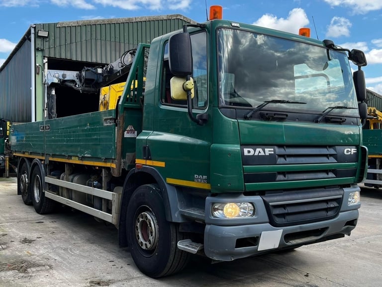 image for 2013 DAF CF 26T DROPSIDE WITH HMF 1430 CRANE