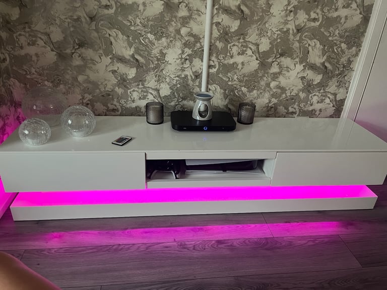 image for LED tv unit white 