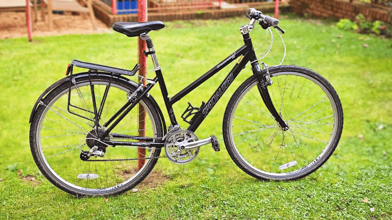 image for Early 2010s Specialized Crossroads Elite step-through bike with suspension saddle