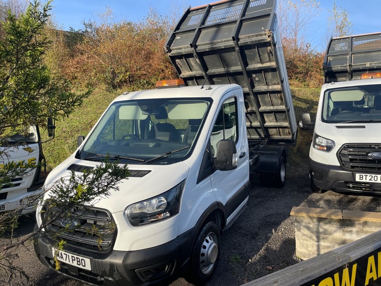 2021 FORD TRANSIT MWB DROPSIDE TIPPER LEADER / AIR-CON / TWIN REAR WHEEL BASE 