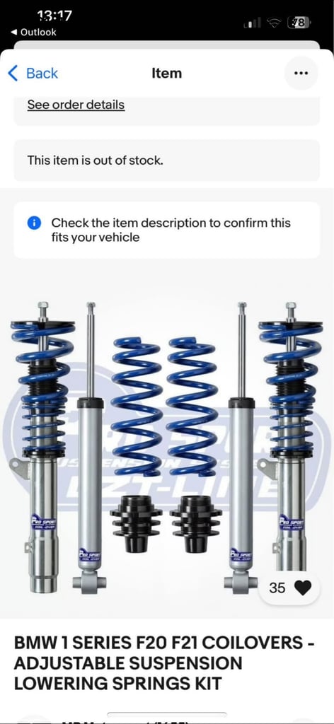 BMW lowering shocks 