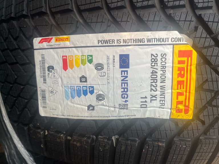 New still in packaging winter pirelli tyres 