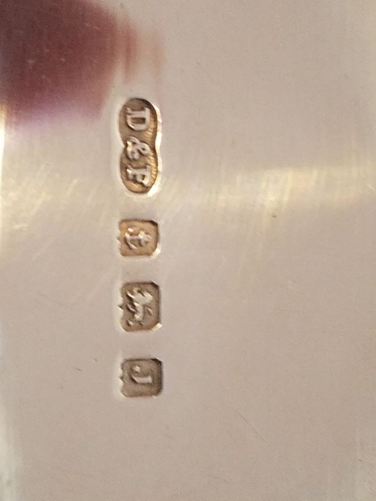 Antique Vanity Jars With Sterling Silver Lids.