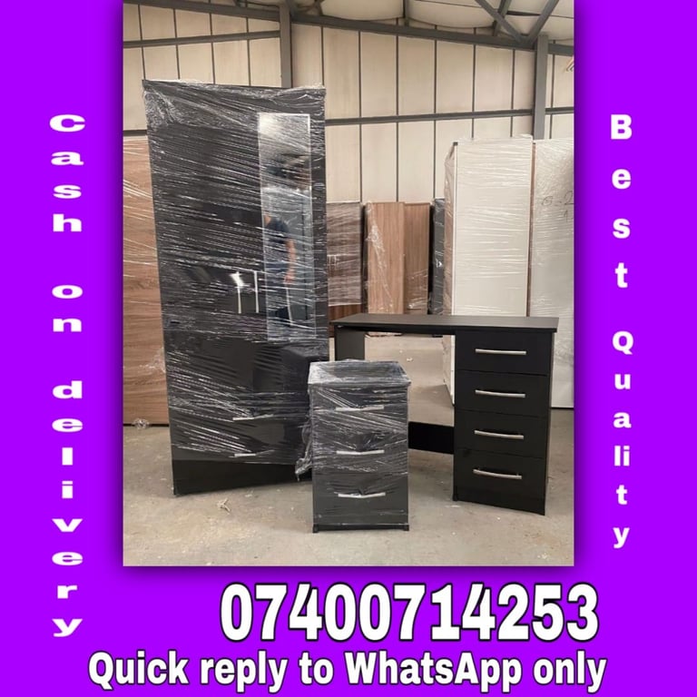 Brand New Two-Door Wardrobes Available – Modern design,