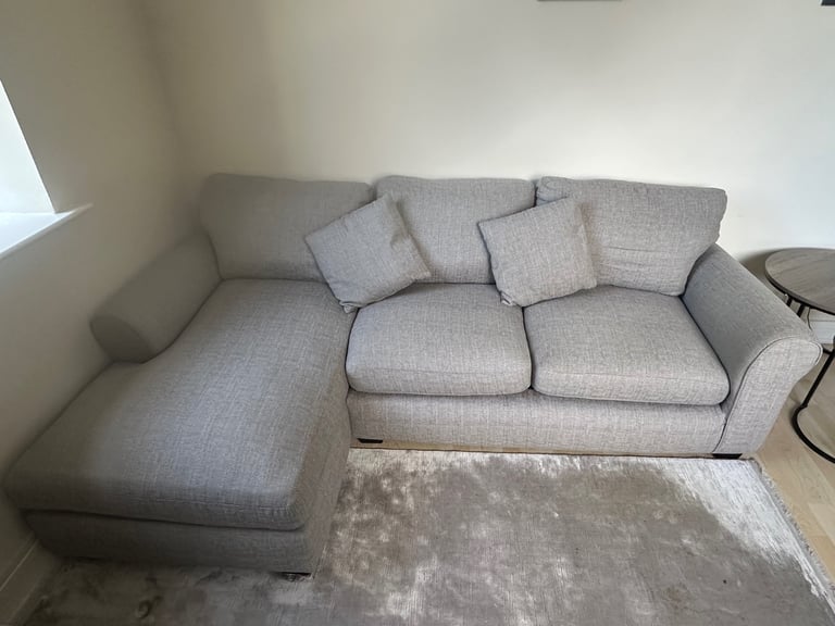 Light Grey Right Corner Sofa – Excellent Condition