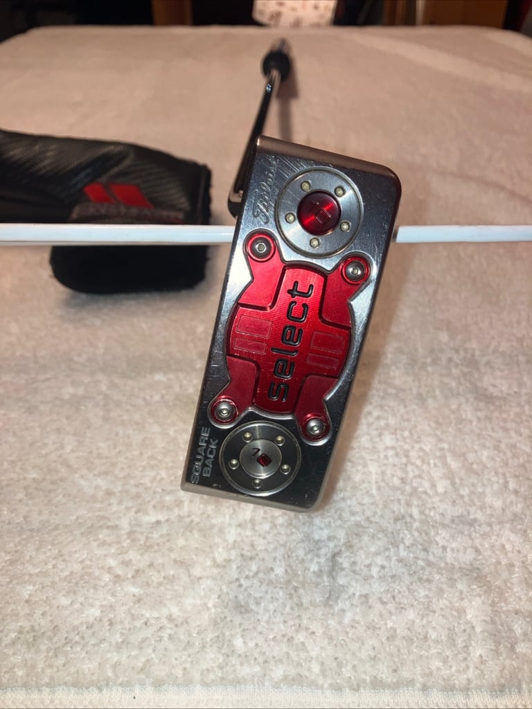 image for Scotty Cameron Select SQUARE BACK Putter 35 inch Super Stroke Grip Head Cover RH 