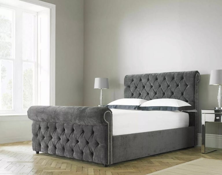 Brand New Double/King/Single Beds With mattress Different Colours Available 24 Hour Delivery