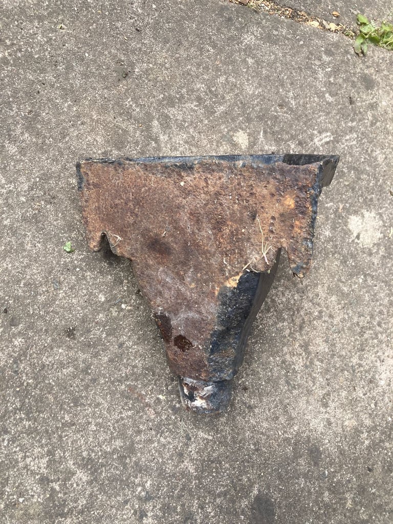 Cast iron Antique rainwater hopper used as wall plant holder - 'Reasonable' offer accepted 