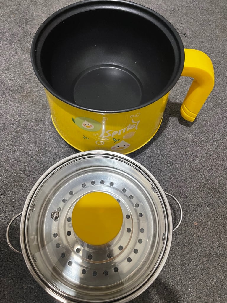 NEW-Non-stick Electric Stockpot Steamer Automatic 2 in 1 