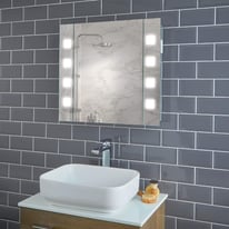 LED Illuminated Bathroom Mirror Cabinet 650x600mm RRP £400