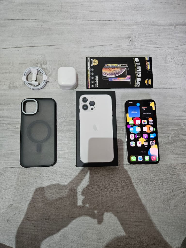 image for Iphone 13 Pro Max Bundle 128GB Unlocked White Warranty 