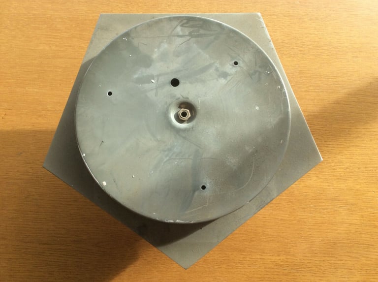 Brushed Stainless Steel Modern Ceiling Light, No Shades