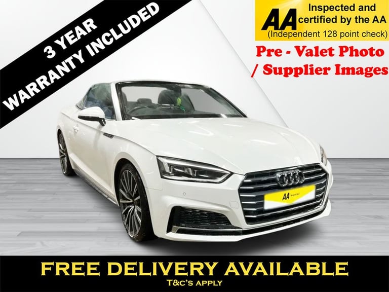 image for 2019 Audi A5 Cabriolet 2.0 TFSI 40 S line Convertible 2dr Petrol S Tronic Euro 6 (s/s) (190 ps) F...