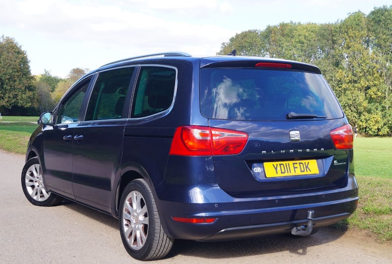 2011 Seat Alhambra 2.0TDI 6-Speed 12-MOT 7-Seats Full Service SatNav 18" Panorama Towbar MPV