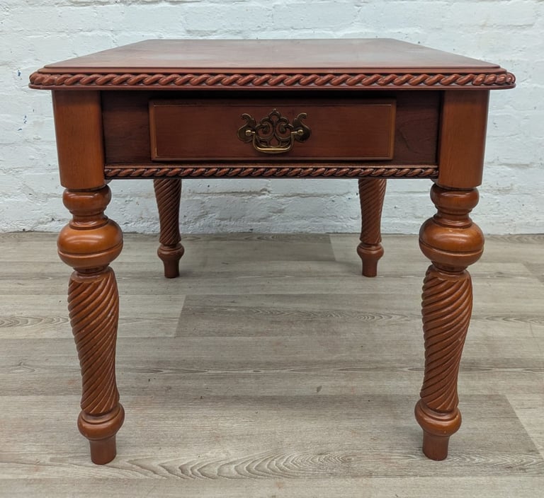 Reproduction yew wood coffee table or side table 