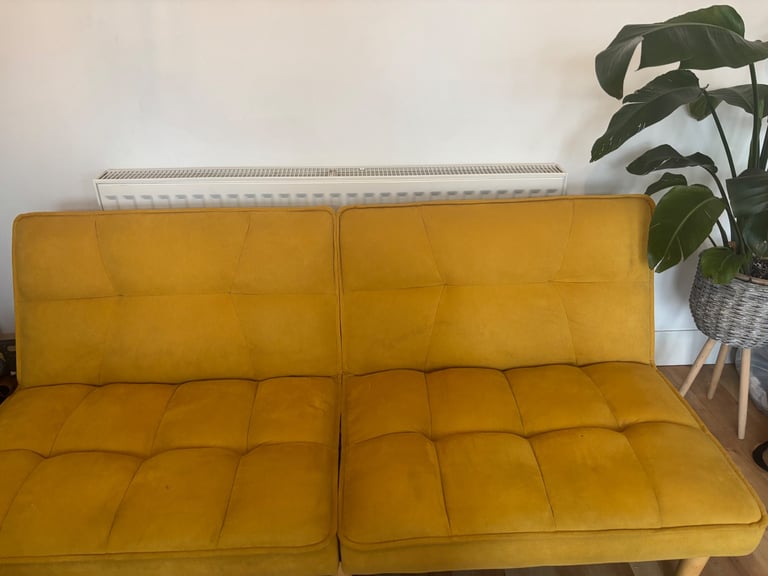 Mustard Yellow Sofa Bed Click Clack