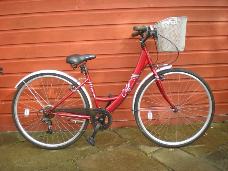 image for Apollo café ladies city bike, 16 inch frame, 6 gears, 28 inch wheels, mud guards and basket
