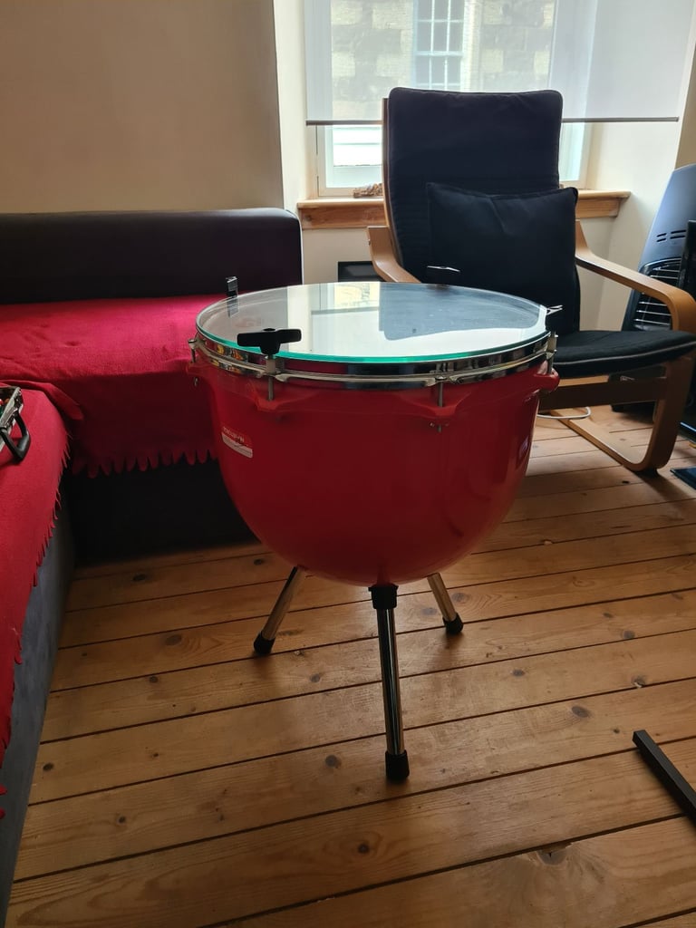 ***** KETTLEDRUM COFFEE TABLE ***** A VERY DISTINCTIVE FEATURE FOR YOUR LOUNGE, CAFE, OR DINER!