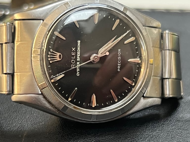 image for A 1950s VINTAGE ROLEX OYSTER SPEEDKING PRECISION STAINLESS STEEL WATCH REF 6421