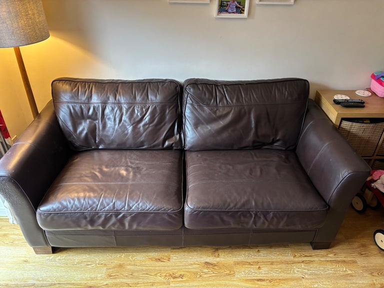 image for Faux Leather Sofa