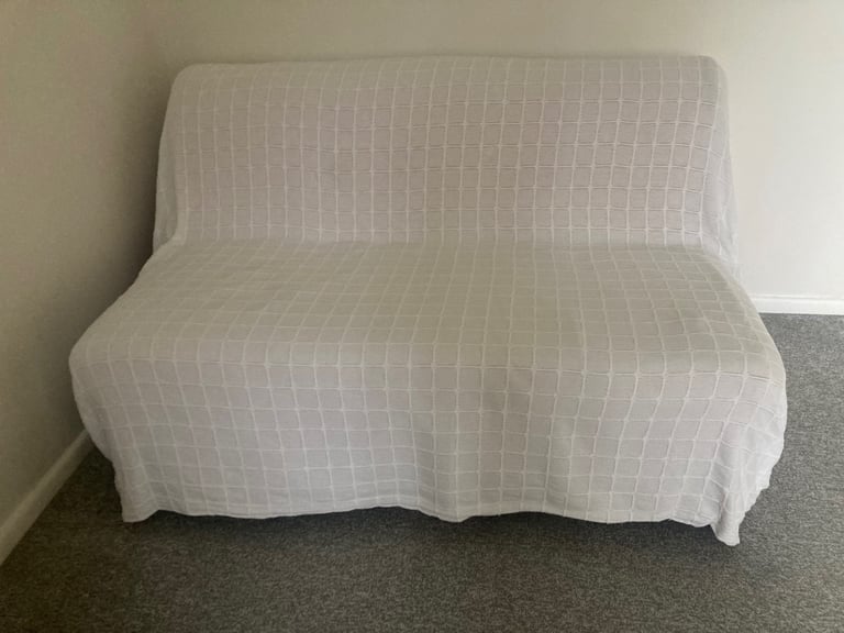 Double Futon bed / two seater sofa bed IKEA Lycksele with storage box