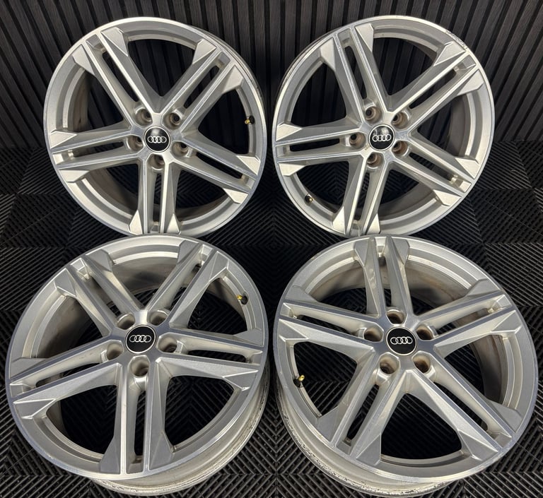 19'' GENUINE AUDI Q5 5 DOUBLE SPOKE S LINE ALLOY WHEELS ALLOYS