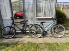  Raleigh adult bikes men and women&#039;s 2 of them £100 each