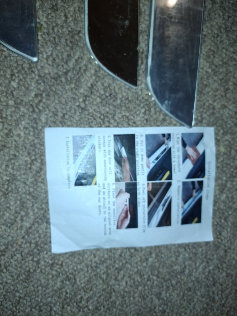 Set of led door scuff sills 