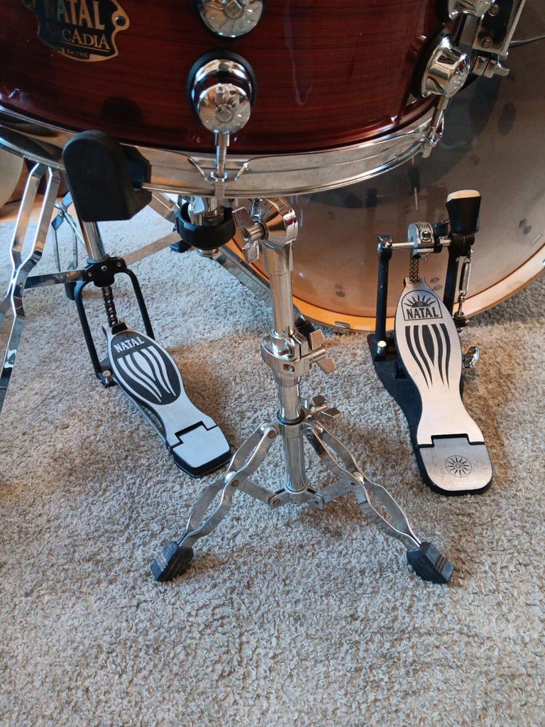 Natal 6 piece drum kit with  metal  work