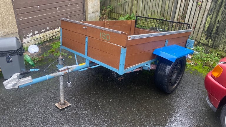 Car trailer 6x4 with car axle 