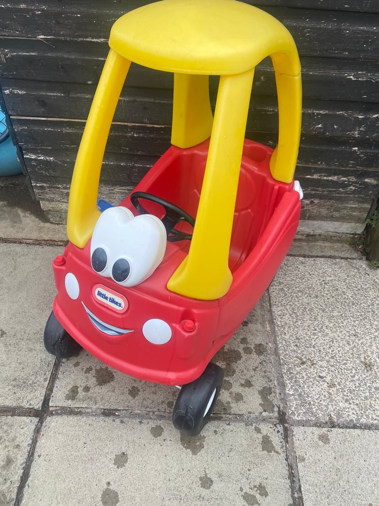 35 little tikes tykes red yellow cosy cozy coupe ride in car garden ...