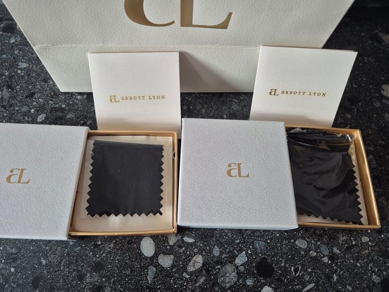 2x Abbott Lyon Crystal Butterfly Sphere Chain Necklace