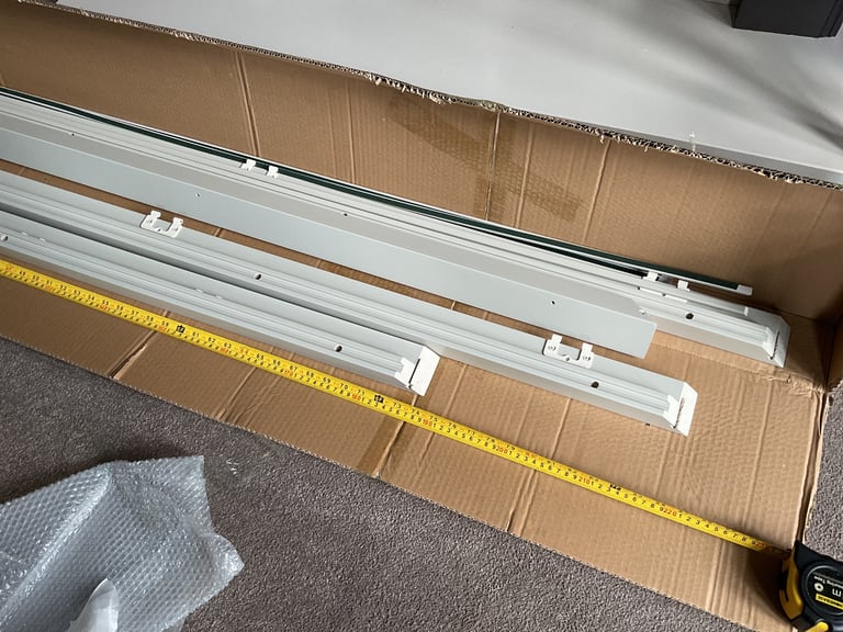 Custom made window shutter grey beige.