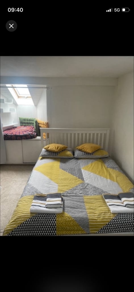 Large double room, internet and council tax included