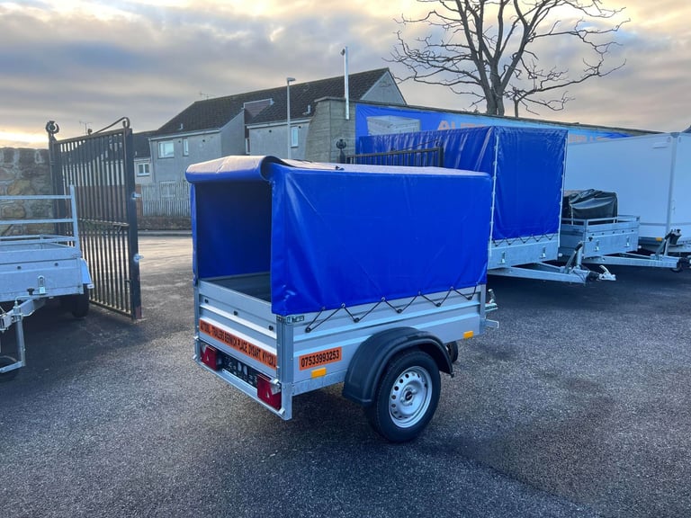 BRAND NEW 5ft x 4ft SINGLE AXLE 80CM FRAME & COVER CAMPING TRAILER 750KG