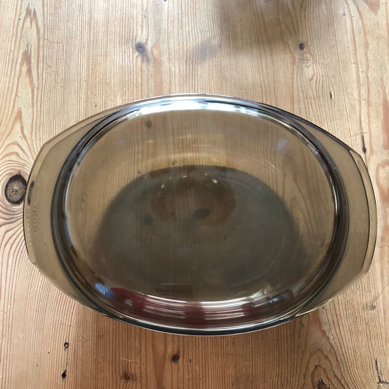 Oval Glass Dish with Lid