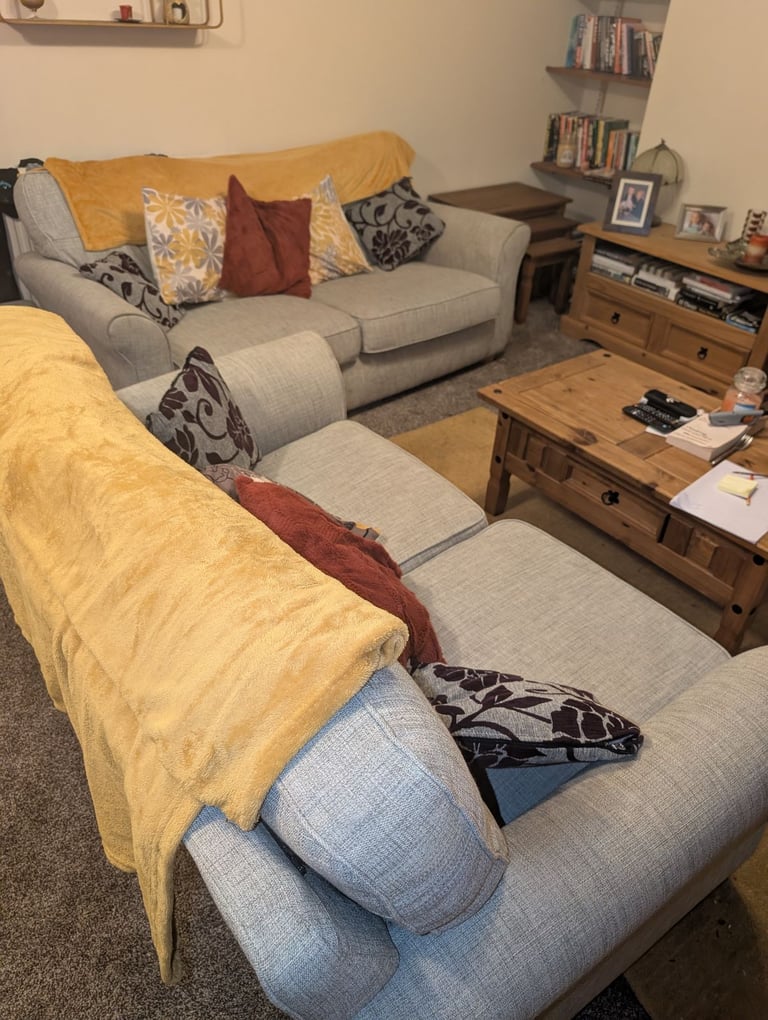 2 seater and 3 seater sofa