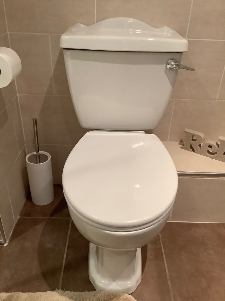 White toilet
