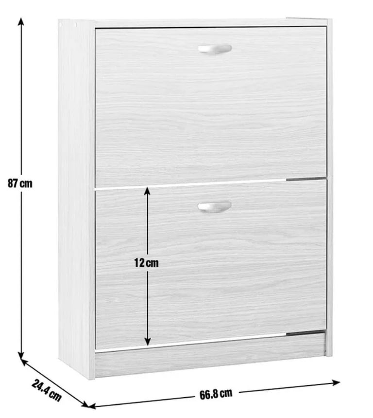 Home Maine Shoe Storage Cabinet - Oak