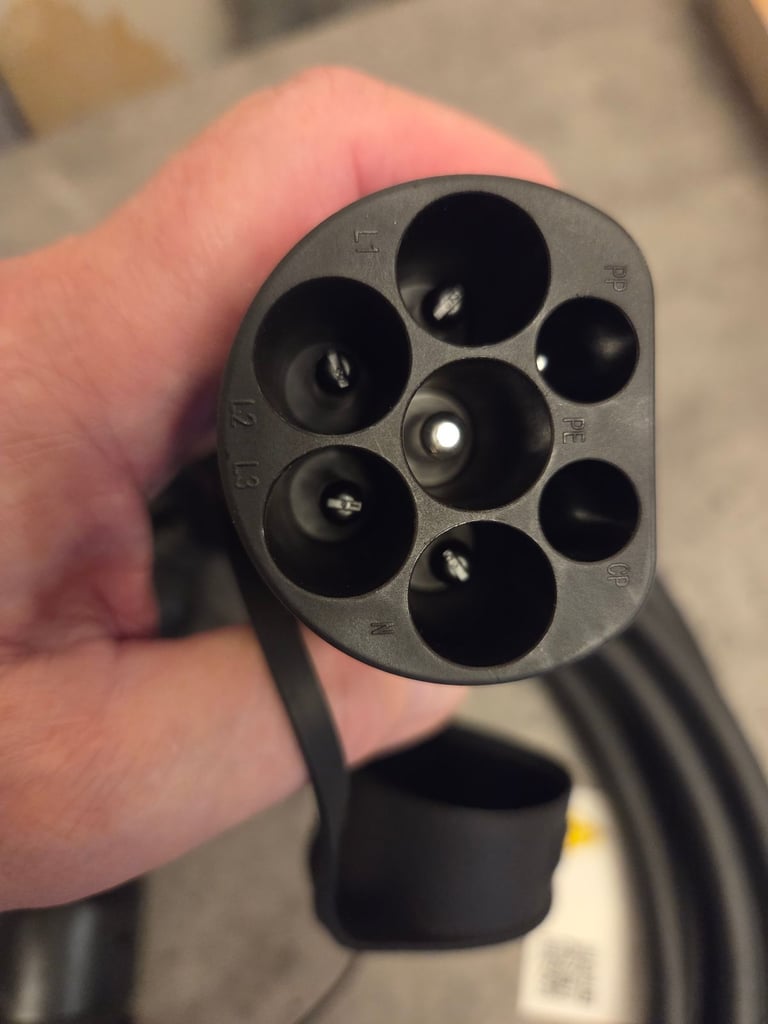 Electric car charging cable