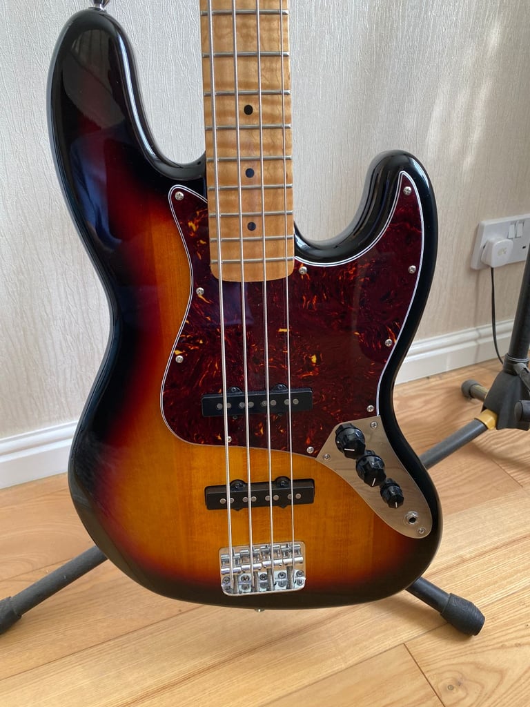 image for fender squire jazz bass guitar