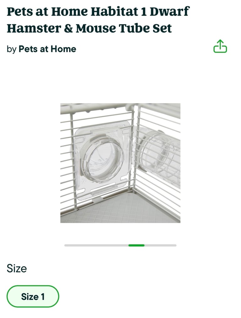 Pets at home habitat 1 cage 