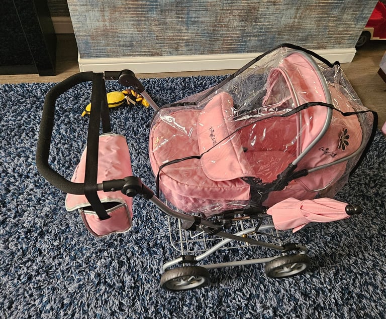 Girls doll pram