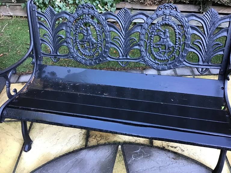 Antique cast iron summer seat