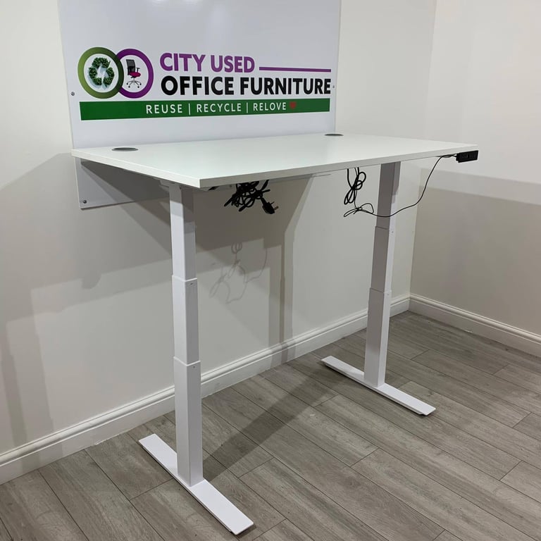 Used Office Furniture! ♻️ Pro Electric Sit-Stand Desk, Dual Motor, Memory Settings🚚
