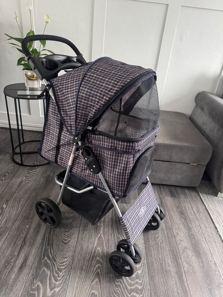 Dog Pram Compact Foldable Puppy Cat Buggy Manchester Stroller