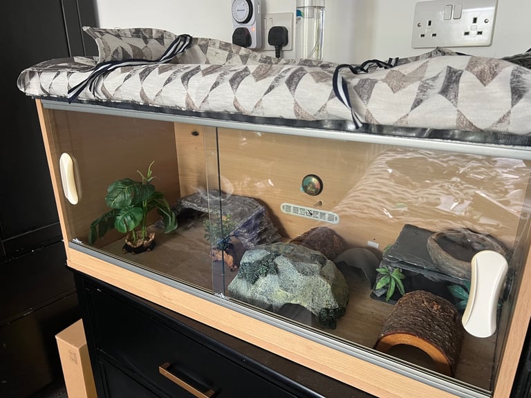 Wooden vivarium 3FT Gecko Accessories tank reptile 