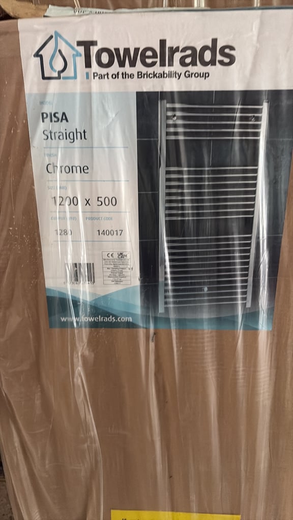 Chrome towel radiators