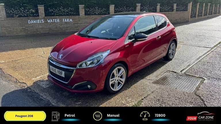 2016 Peugeot 208 1.2 Puretech Gt Line Hatchback HATCHBACK Petrol Manual