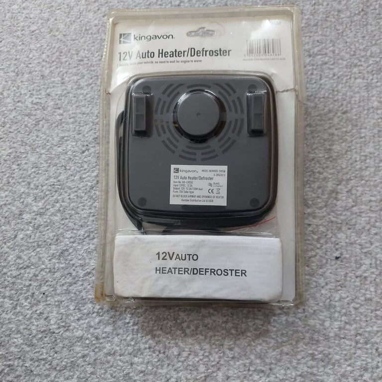 KINGAVON AUTO HEATER/DEFROSTER FAN 12Volt DC